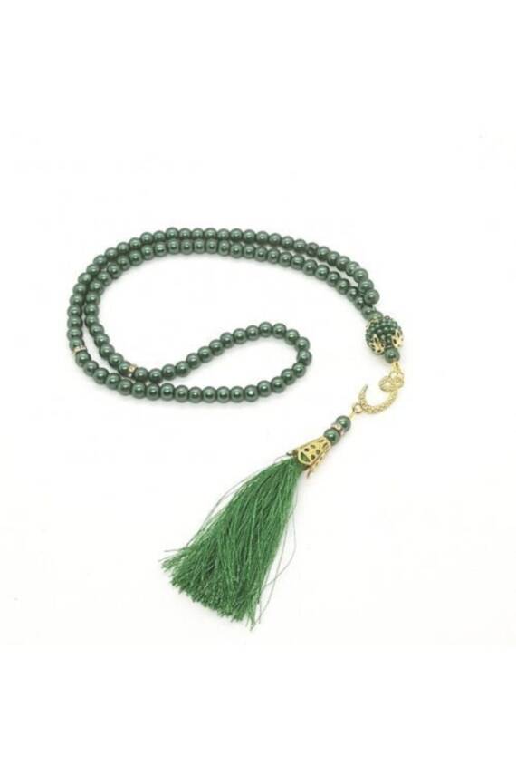 10 Adet 99'luk Inci Tesbih Çeyizlik, Hediyelik, Bohçalık (YEŞİL) - 2