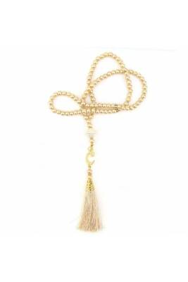 10 Adet 99'luk Inci Tesbih Çeyizlik, Hediyelik, Bohçalık (GOLD) - 2