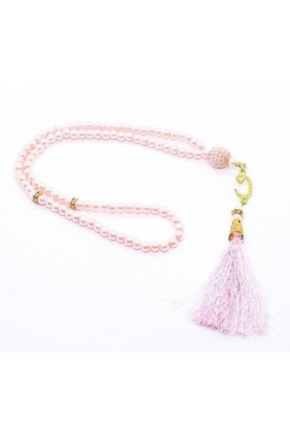 10 Adet 99'luk Inci Tesbih Çeyizlik, Hediyelik, Bohçalık (PEMBE) - 2