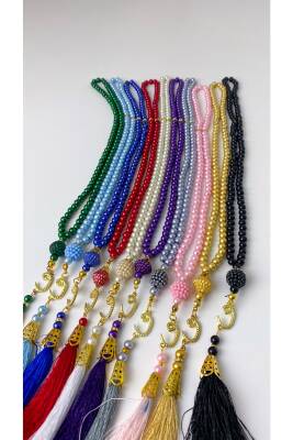 10 Adet 99'luk İnci Tesbih (RENKLİ) - 2