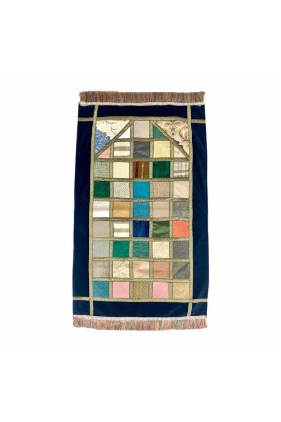 10 Adet El Yapımı Kırk Yama Seccade 70x110cm (Karışık Renk) - 4