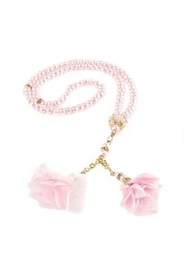 10 Adet Gül Püsküllü 99'luk Inci Tesbih Çeyizlik (PUDRA) - 2