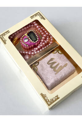 10 Adet Hediyelik Çeyizlik Kutulu Mini Kur'an-ı Kerim Tesbih Ve Taşlı Zikirmatik Setimiz () - 2