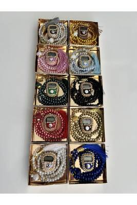 10 Adet Hediyelik Zikirmatik Ve Tesbih Seti () - 2