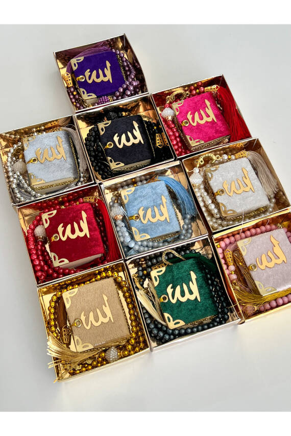 10 Lu Hediyelik Özel Kutulu Mini Kuran-ı Kerim Tesbih Setimiz () - 1