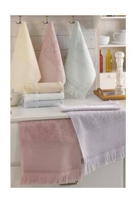 12 Adet 30x50 Etamın Jakarlı Sacaklı Asorti Mutfak Havlusu Kanavice Işlemelik (ASORTİ)