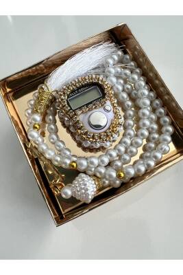 12 Adet Hediyelik Krem Zikirmatik Ve Tesbih Seti () - 2