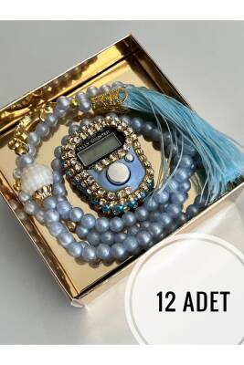 12 Adet Hediyelik Zikirmatik Ve Tesbih Seti ()