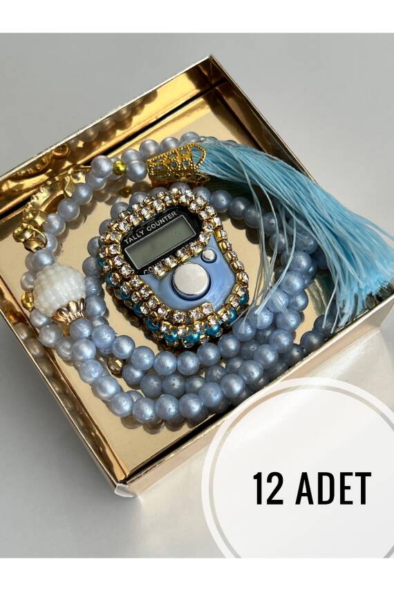 12 Adet Hediyelik Zikirmatik Ve Tesbih Seti () - 1