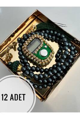 12 Adet Hediyelik Zikirmatik Ve Tesbih Seti ()