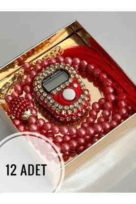 12 Adet Hediyelik Zikirmatik Ve Tesbih Seti ()