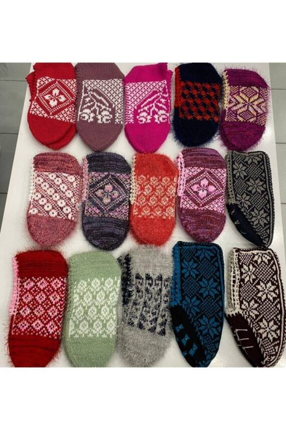 15'li Çeyizlik Hediyelik Örgü Patik (KARIŞIK/) - 1