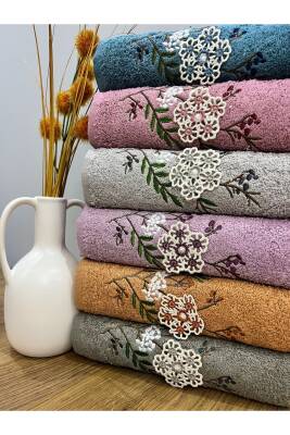 3d El Işleme Nakışlı Lüks Çeyizlik 30x50 6'lı Mutfak Havlu Seti (ASORTİ)