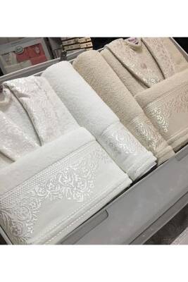 537 Yıldız Desen Bej-Krem (BEJ*KREM) - 2