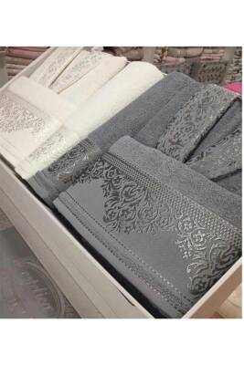 537 Yıldız Desen Gri-Krem (GRİ*KREM)