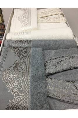 537 Yıldız Desen Gri-Krem (GRİ*KREM) - 2