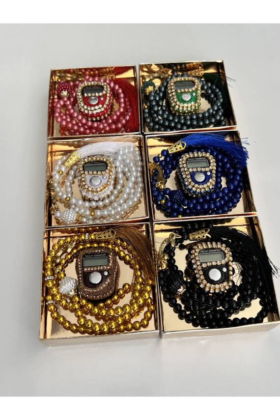 6 Adet Hediyelik Zikirmatik Ve Tesbih Seti () - 3