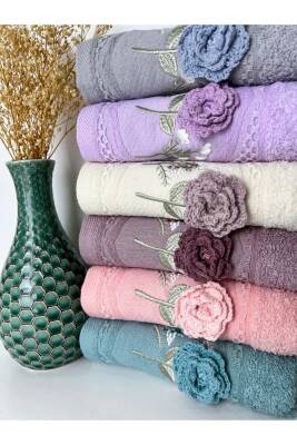 6’lı 3d Çiçek Desenli Jakarlı Pamuklu 30x50 Mutfak Havlu Seti (ASORTİ)