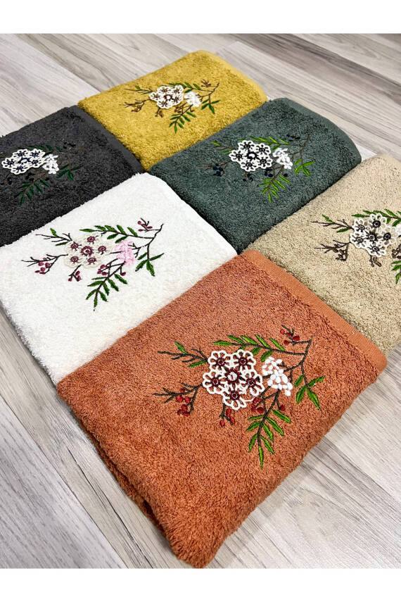 6'lı 3d El Işleme Çeyizlik 30x50 Mutfak Havlu Seti (ASORTİ) - 1