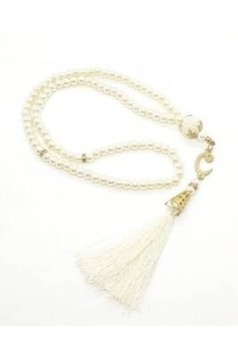 99'luk Inci Tesbih Çeyizlik, Hediyelik, Bohçalık (KREM)