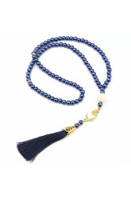 99'luk Inci Tesbih Çeyizlik, Hediyelik, Bohçalık (LACİVERT)