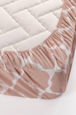 Çift Kişilik Pamuklu Kutulu Pike Takımı (Somon) - 3