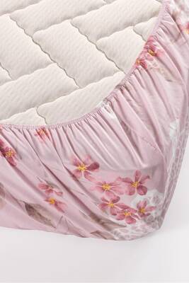 Çift Kişilik Pamuklu Kutulu Pike Takımı (Pudra) - 3