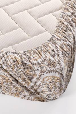 Çift Kişilik Pamuklu Kutulu Pike Takımı (Bej) - 3