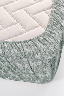 Çift Kişilik Pamuklu Kutulu Pike Takımı (Yeşil) - 3