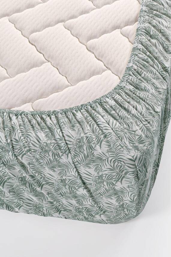 Çift Kişilik Pamuklu Kutulu Pike Takımı (Yeşil) - 3