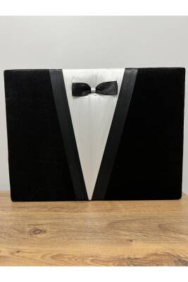 Damat Motifli Bohça Sandığı - Çeyiz Nişan Bohça Sandık Tıraş Set Kutusu ()