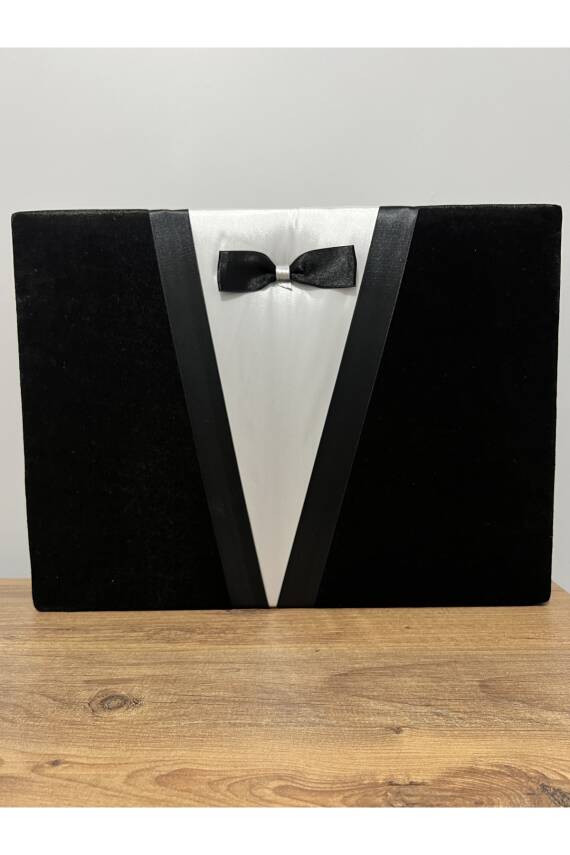 Damat Motifli Bohça Sandığı - Çeyiz Nişan Bohça Sandık Tıraş Set Kutusu () - 1