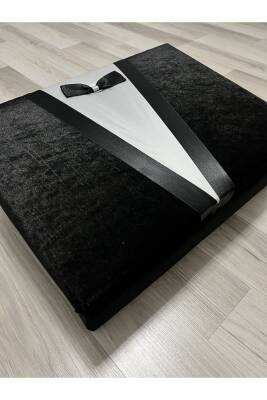 Damat Motifli Bohça Sandığı - Çeyiz Nişan Bohça Sandık Tıraş Set Kutusu () - 3