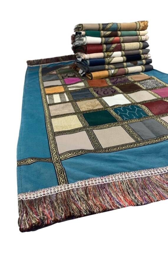 El Yapımı 40 Yamalı Kumaş Seccade 70x110cm (Karışık) - 2