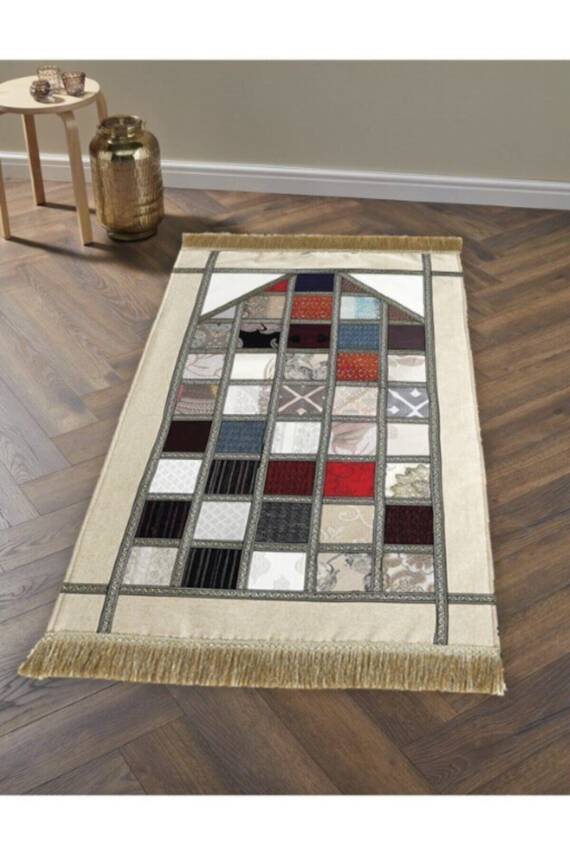 Etz Home Altınoluk Patchwork Seccade Krem (Karışık) - 1