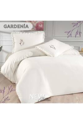 Gardenia El İşi Nakışlı %100 Pamuklu Çift Kişilik Nevresim Takımı (Ekru) - 3
