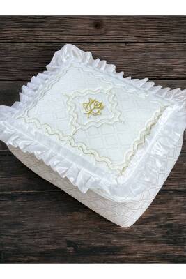 Gelin Modeli Bohça Söz Nişan Hurcu Çeyizlik 40x35 (Beyaz)