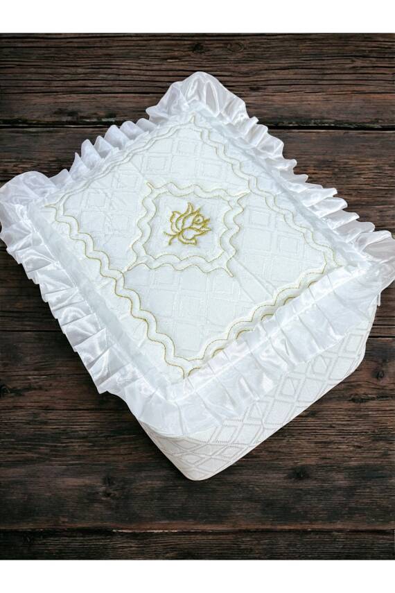 Gelin Modeli Bohça Söz Nişan Hurcu Çeyizlik 40x35 (Beyaz) - 2