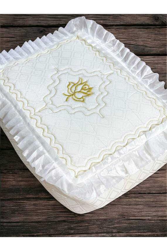 Gelin Modeli Bohça Söz Nişan Hurcu Çeyizlik 40x35 (Beyaz) - 3