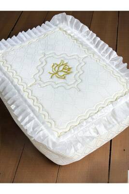 Gelin Modeli Bohça Söz Nişan Hurcu Çeyizlik 40x40 (Beyaz)