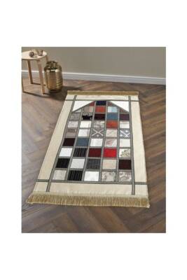 Hac Dünyası Patchwork Seccade Kremrengi (Krem Rengi)