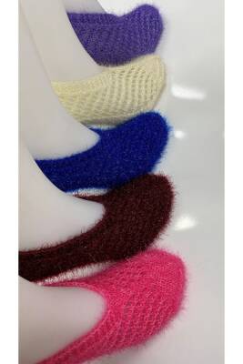 Kadın Simli Kristal Yün Örgü 5 Adet Patik Çeyizlik Bohçalık Hediyelik (ASORTİ) - 2