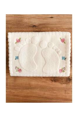Nakışlı Ayak Havlusu Pamuk 3 Tane Ölçü: 50x70 - 2