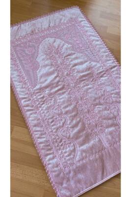 Pudra Kadife Çeyizlik Gelin Seti Seccadesi (PUDRA)