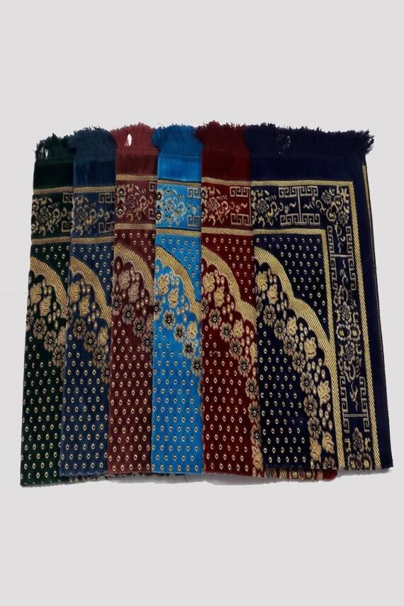 Şipinger 6lı Kadife Lüx Namaz Seccade Seti (KARIŞIK) - 1