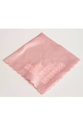 STD Incili Oya Işlemeli Bohça Pudra Klasik (Pembe) - 2